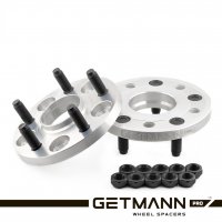 GETMANN | Переходная проставка 15мм с 5x100 DIA 56.1 на 5x114.3 DIA 74.1 со шпильками 12x1.25 (Кованый алюминий)