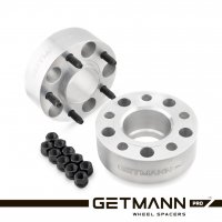 GETMANN | Колёсная проставка-адаптер 50мм PCD 5x127 DIA 71.6 со шпильками 14x1.5 для Jeep, Dodge (Кованая)