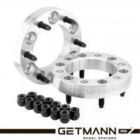 GETMANN | Колесная проставка-адаптер 40мм PCD 6x139.7 DIA 106.1 со шпильками 12x1.5 для Lexus, Toyota (Кованая)Без выступа