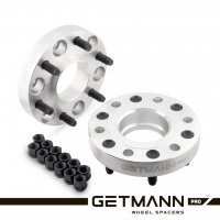 GETMANN | Колесная проставка-адаптер 35мм PCD 6x139.7 DIA 106.1 на DIA 95  со шпильками 14х1.5 для Lexus, Toyota на диски Toyota Land Cruiser 300 (Кованая)