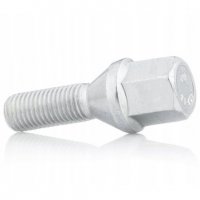 Болт колесный М14x1.5x24мм Конус Цинк Ключ 17 (Alfa Romeo, BMW, Fiat, Citroen, Saab, Peugeot, Renault, Volvo) для железных дисков