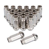 Комплект колесных гаек М12x1,25x51мм Конус Ключ 17 (Титановые) GETMANN Pro (Subaru Infiniti Nissan)