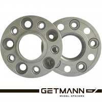 GETMANN | Колесная проставка-адаптер 20мм PCD 5x112 DIA 66.6 с футорками 14x1.5 для Audi, Mercedes-Benz, Porsche (Кованая)
