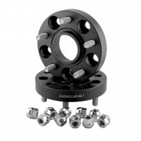 Колесная проставка-адаптер 25мм PCD 5х114.3 DIA 66.1 со шпильками 12x1.25 для Infiniti, Nissan, Renault (Кованая)