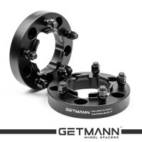 GETMANN | Колесная проставка-адаптер 30мм PCD 5x150 DIA 110.1 со шпильками 14x1.5 для Toyota LC 100, LC 200; Sequoia; Tundra; Lexus LX470, LX570 (Кованая)