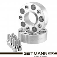 GETMANN | Переходная проставка-адаптер 40мм с 5x114.3 DIA 66,1 на 5x120 DIA 72,6 с футорками 14x1.5 (Кованый алюминий)