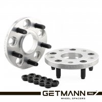 GETMANN | Колесная проставка-адаптер 15мм PCD 5x108 DIA 63.4 со шпильками 14x1.5 для Ford, Land Rover, Jaguar, Volvo (Кованая)