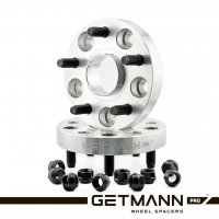 GETMANN | Колёсная проставка-адаптер 25мм PCD 4x100 DIA 57.1 со шпильками 12х1.5 для для BMW E30(Кованый алюминий)