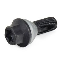 Болт колесный М14x1,25x28мм Конус (BMW G90/G99, G05, F95, G06, F96, G07) Чёрный цинк Ключ 17 (36136795153)