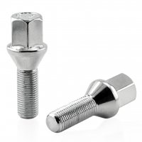 Болт колесный М12x1.25x28мм Конус Хром Ключ 17 (ВАЗ, ГАЗ, Fiat, Citroen, Lancia) под литые диски