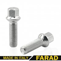 Болт колесный  М14x1.5x42 мм Сфера R14 Цинк Ключ 17 FARAD 