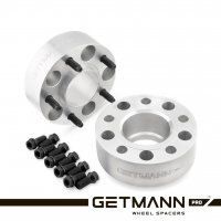 GETMANN | Колёсная проставка-адаптер 50мм PCD 4x100 DIA 57.1 со шпильками 12х1.5 для для BMW E30(Кованый алюминий)