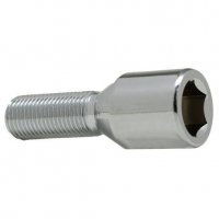 Болт колесный под внутренний шестигранник М12x1.25x28мм Конус Хром (ВАЗ, ГАЗ, Fiat, Citroen, Lancia) для узких отверстий в диске