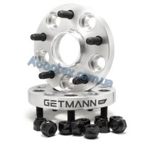 GETMANN | Колесная проставка-адаптер 20мм PCD 5x114.3 DIA 64.1 со шпильками 12x1.5 для Acura, Honda, Land Rover (Кованая)