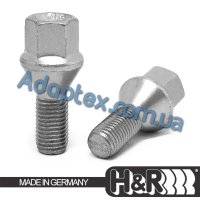 Болт колесный М12x1,5x23мм Конус (BMW, Dacia, Daewoo, Opel, Renault) Цинк Ключ 17 H&R (Германия) под железные диски