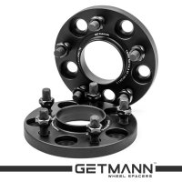 GETMANN | Колесная проставка-адаптер 15мм PCD 5х114.3 DIA 67.1 со шпильками 12x1.5 для Citroen, Dodge, Geely, Hyundai, Mazda, Mitsubishi, Peugeot (Кованая)