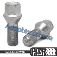 Болт колесный М14x1,25x28мм Конус (BMW, Mini) Цинк Ключ 17 H&R (Германия) под оригинальные диски