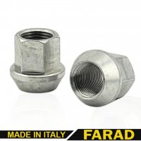 Колесная гайка М14x1,25x23мм Конус Цинк Ключ 17 FARAD (Италия)