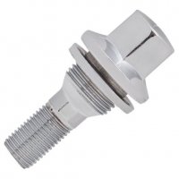 Болт колесный М12x1.25x28мм Прессшайба Хром Ключ 17 (Peugeot, Citroen, Opel) под оригинальные диски