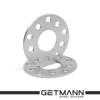 GETMANN | Колесная проставка 5мм PCD 5x112/100 DIA 57.1 для Audi, Chevrolet, Seat, Skoda, Volkswagen (под неродные диски)