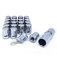 Комплект колесных гаек RAYS M12х1.5х28 для узких отверстий в дисках (Хром)