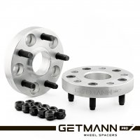 GETMANN | Переходная проставка-адаптер 25мм с 5x114.3 DIA 70.3 на 5x120 DIA 65.1 со шпильками 12x1.5 (Кованый алюминий)