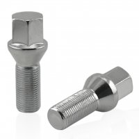 Болт колесный М14x1.5x28мм Конус Хром Ключ 17 (Alfa Romeo, BMW, Fiat, Citroen, Saab, Peugeot, Renault, Volvo)