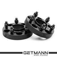 GETMANN | Колесная проставка-адаптер 25мм PCD 5х114.3 DIA 67.1 со шпильками 12x1.5 для Citroen, Dodge, Geely, Hyundai, Mazda, Mitsubishi, Peugeot, Jeep (Кованая)