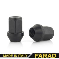 Гайка колесная M1/2"-20 Конус Черная Ключ 19 (Jeep, Jaguar, Chevrolet, Dodge, Volvo) дюймовая резьба