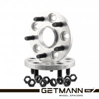 GETMANN | Переходная проставка-адаптер 15мм с 5x120 DIA 72.6 на 5x114.3 DIA 66.1 со шпильками 12x1.5 (Кованый алюминий)