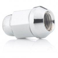 Гайка колесная M12x1,25x35мм Конус Хром Ключ 19 (Subaru, Suzuki, Niva, Nissan, Infiniti, Matiz) с закругленной головкой