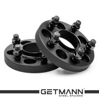 GETMANN | Колесная проставка-адаптер 20мм PCD 5x108 DIA 63.4 со шпильками 12x1.5 для Dodge, Ford, Jaguar, Volvo (Кованая)