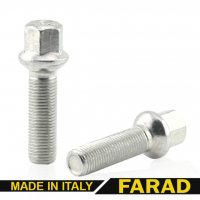 Болт колесный Mercedes М14x1,5x68мм Сфера R14 Цинк Ключ 17 Farad (Италия) Удлиненный