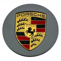 Колпачки на диски Porsche (76/59) Серые 7PP601150A