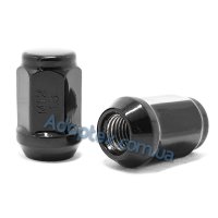 Гайка колесная М12x1,5x35мм Конус (Chevrolet, Citroen, Daihatsu, Hyundai, Kia, Mazda, Peugeot, Toyota, Lexus) Черная Ключ 19