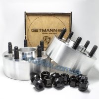 Колесная проставка-адаптер 50мм PCD 5x120 DIA 72.6 со шпильками 12x1.5 (Кованый алюминий)