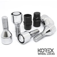 Korex | Болты секретные М12x1.5x28 Конус Вращающееся кольцо Ключ 17-19 (BMW, Daewoo, Dacia, Mini, Opel, Renault)