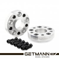 GETMANN | Колесная проставка-адаптер 30мм PCD 5x120 DIA 74.1 с футорками 12x1.5 для BMW (Кованая) под болты 12х1.5