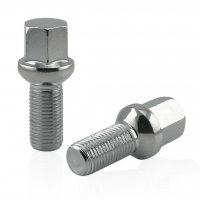 Болт колесный М14x1.5x27мм Сфера Хром Ключ 17 (Audi, Seat, Skoda, Volkswagen)