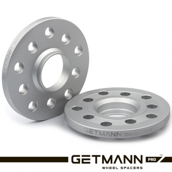 GETMANN | Колесная проставка 12мм PCD 5x112/100 DIA 57.1 Audi, Seat, Skoda, Volkswagen (под родные диски)