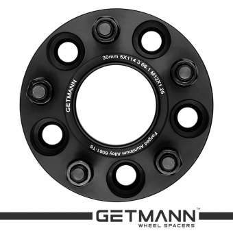 GETMANN | Колесная проставка-адаптер 30мм PCD 5х114.3 DIA 66.1 со шпильками 12x1.25 для Infiniti, Nissan, Renault (Кованая)