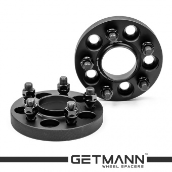 GETMANN | Колесная проставка-адаптер 20мм PCD 5х114.3 DIA 66.1 со шпильками 12x1.25 для Infiniti, Nissan, Renault (Кованая)