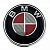 Колпачки на диски BMW (68/65) Белый/Красный