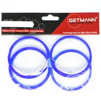GETMANN | Комплект центровочных колец 73.1 х 65.1 Термопластик 280°C