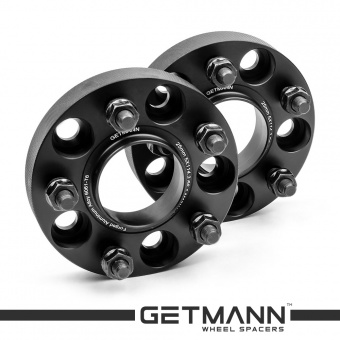 GETMANN | Колесная проставка-адаптер 25мм PCD 5х114.3 DIA 66.1 со шпильками 12x1.25 для Infiniti, Nissan, Renault (Кованая)