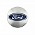 Колпачки на диски Ford (54/50) синий логотип/серебряный фон 6M211003AAbl