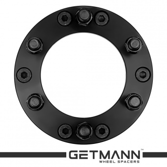 GETMANN | Переходная колесная проставка-адаптер 38мм PCD 5x139.7 на 6x139.7 DIA 108.1 со шпильками 14x1.5 для УАЗ, Нива, Suzuki (Кованая) 