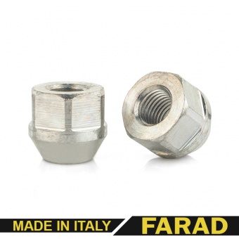 Гайка колесная M12х1.5х21мм Конус Цинк Ключ 21 FARAD (Италия)