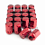 Комплект колесных гаек IRAYS M12х1.5х32 Конус Ключ 19 (Red)