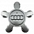 Ковпачки на диски Audi A3, A4, A5, A6, A6, R8, S3, S4, S6, S7, S8 (135/57) зірка сірий 4F0601165N